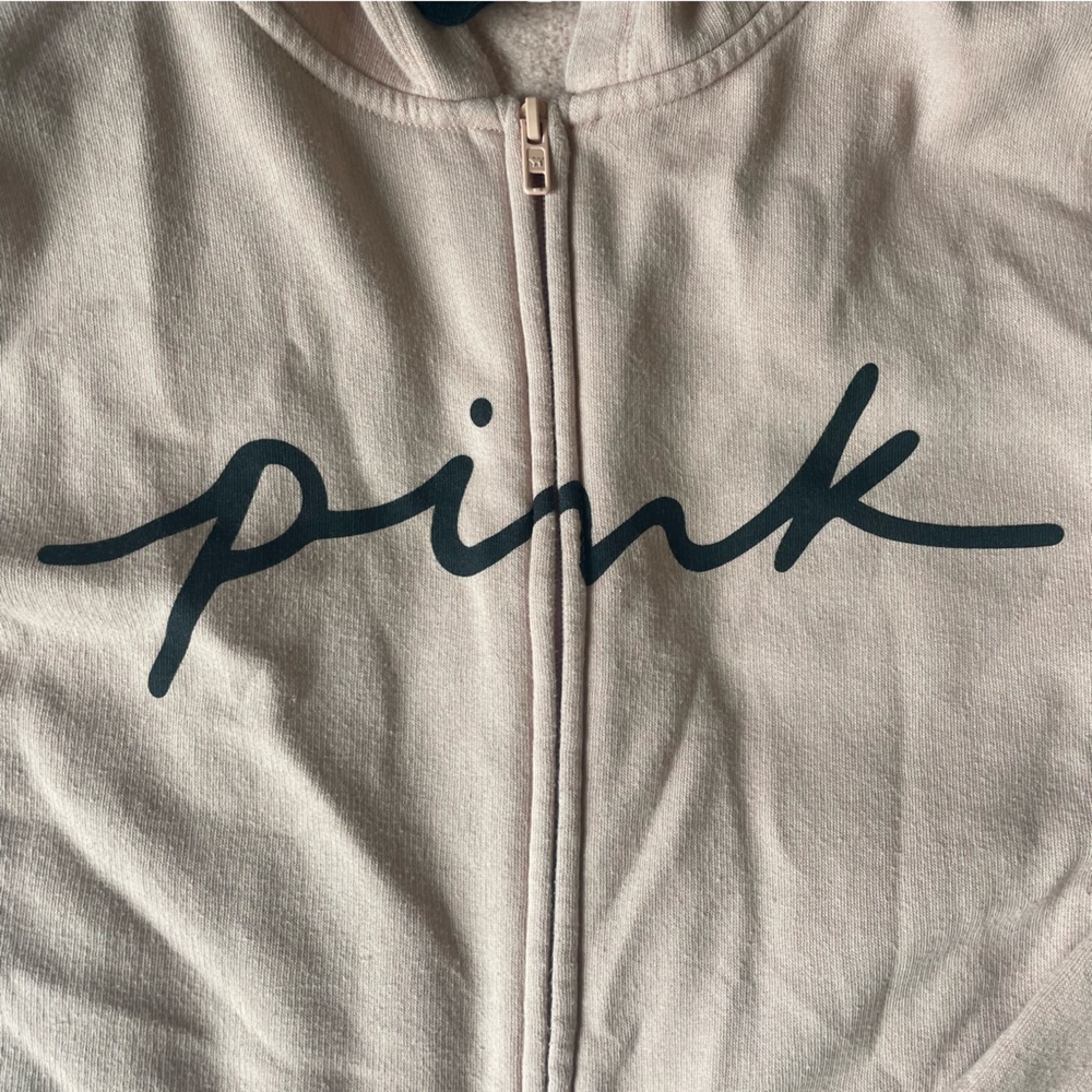 Pink Zip-Up With Lettering - Picture 7 of 7